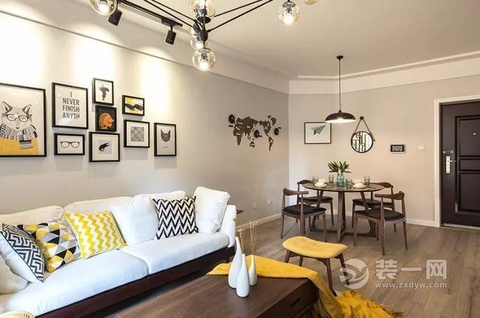 80平米北欧风格装修效果图 大连两室两厅设计
