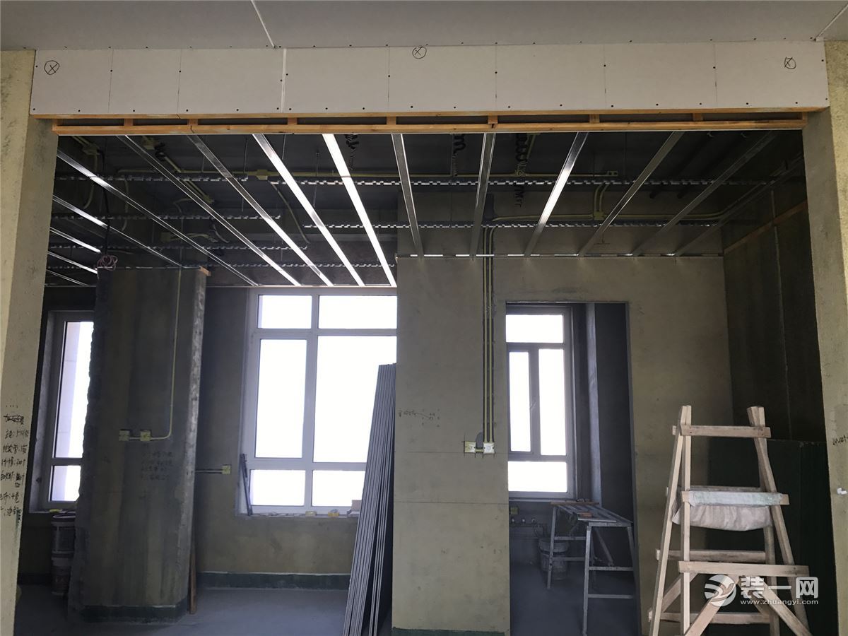 大连东港第380平米施工现场